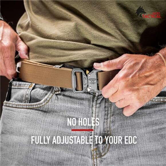 Heavy Duty Quick-Release EDC Belt - Stiffened 2-Ply 1.5” Nylon Gun Belt - Picture 5 of 7